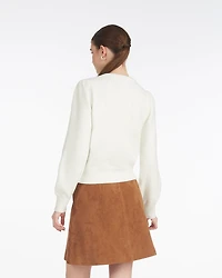 Scalloped Crewneck Sweater