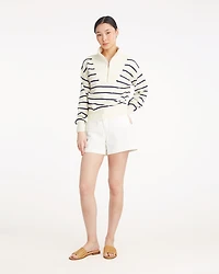 Striped Quarter Zip Sweater Mariner Stripe