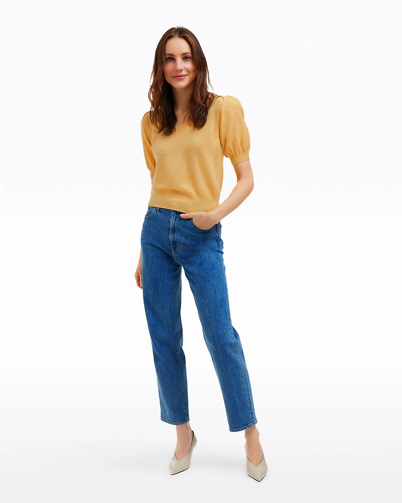 Short Sleeve Cashmere Sweater