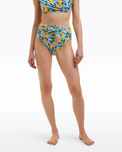 Lemon Blossom High Waist Bottom with Belt