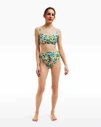 Lemon Blossom High Waist Bottom with Belt