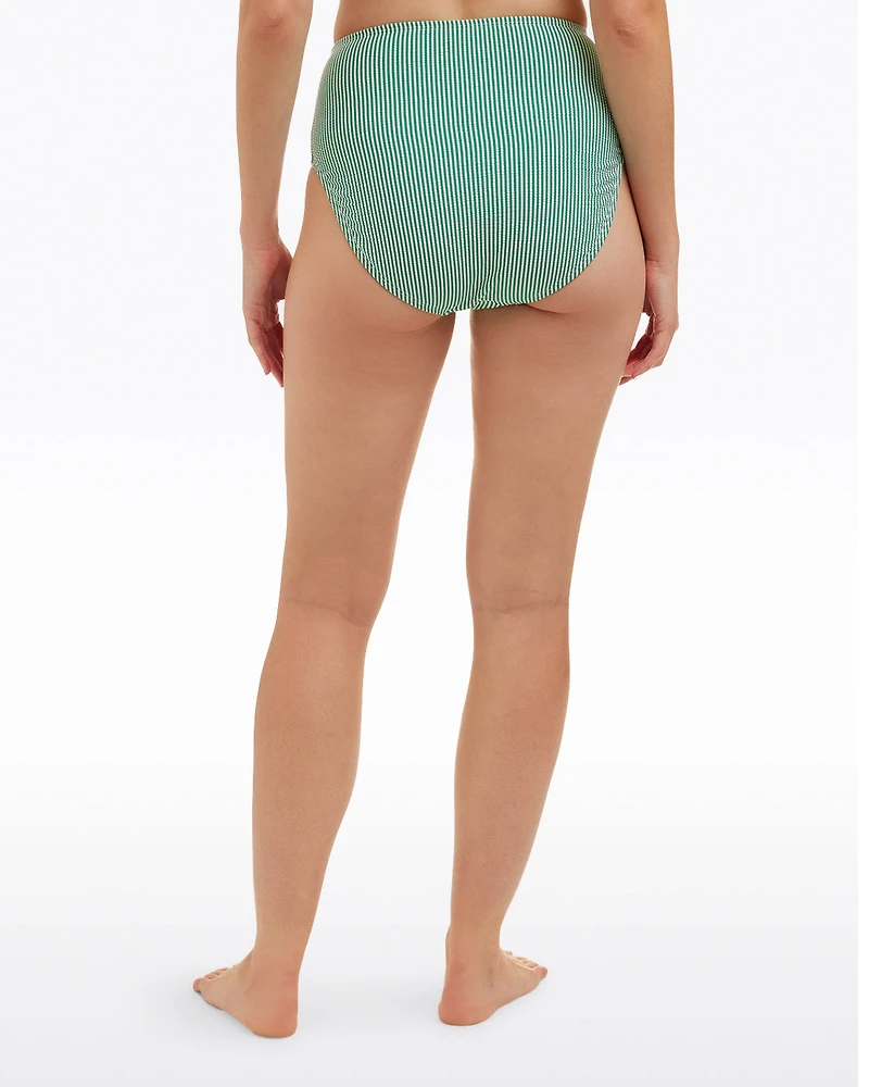Seersucker High Waist Bottom