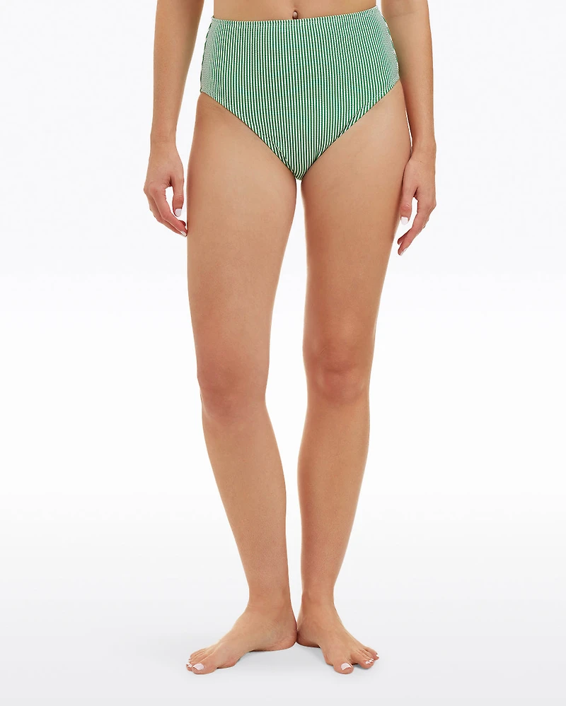 Seersucker High Waist Bottom