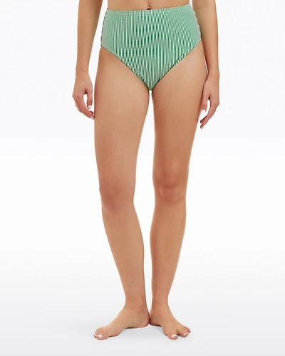 Seersucker High Waist Bottom