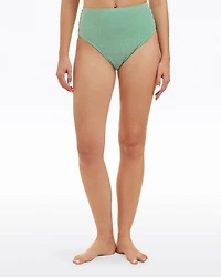 Seersucker High Waist Bottom