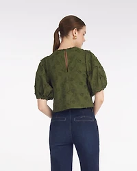 Jess Top Embroidered Floral