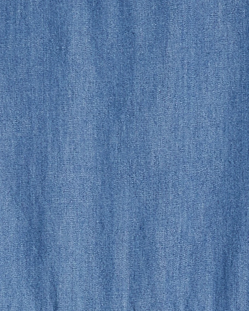 Heidi V-Neck Top Chambray