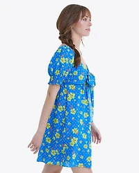 Jennifer Mini Dress Polka Dot Floral