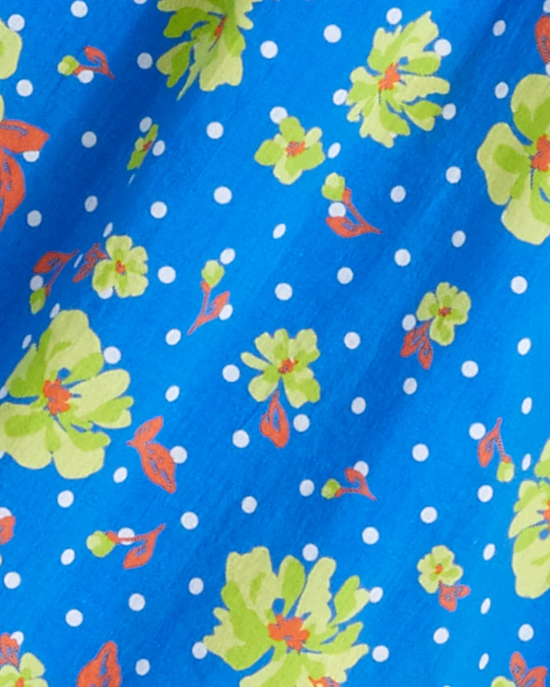 Jennifer Mini Dress Polka Dot Floral