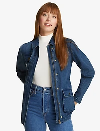 Field Jacket Dark Wash Denim