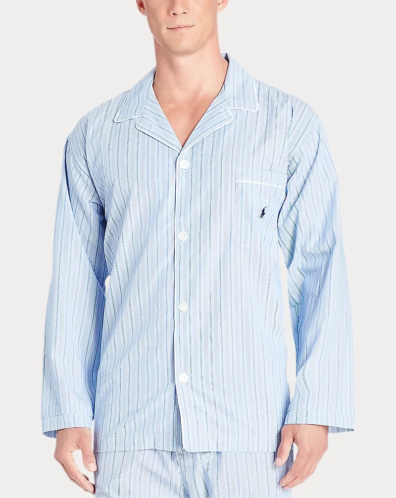 Stripe Broadcloth Pajama Shirt
