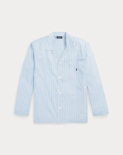 Stripe Broadcloth Pajama Shirt