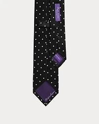 Polka-Dot Silk Satin Tie