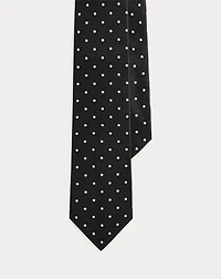 Polka-Dot Silk Satin Tie