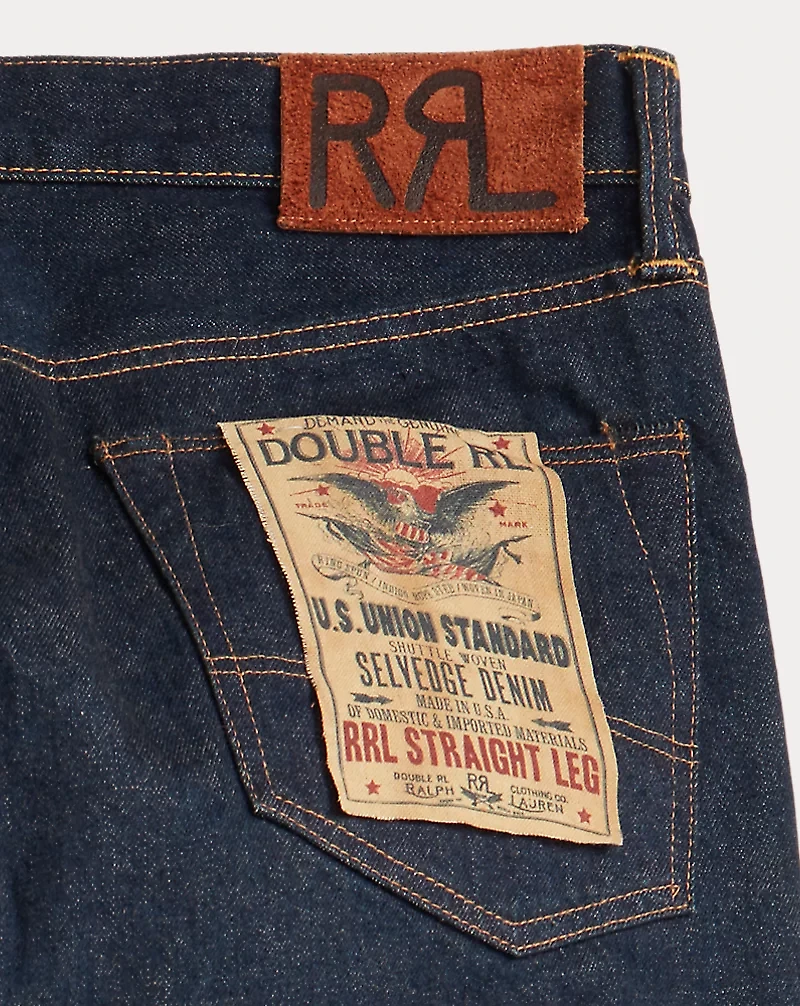 Straight Fit Once-Washed Selvedge Jean