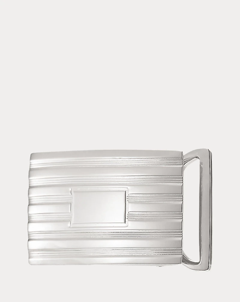 Engine-Turned Belt Buckle