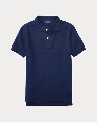 Cotton Mesh Uniform Polo Shirt