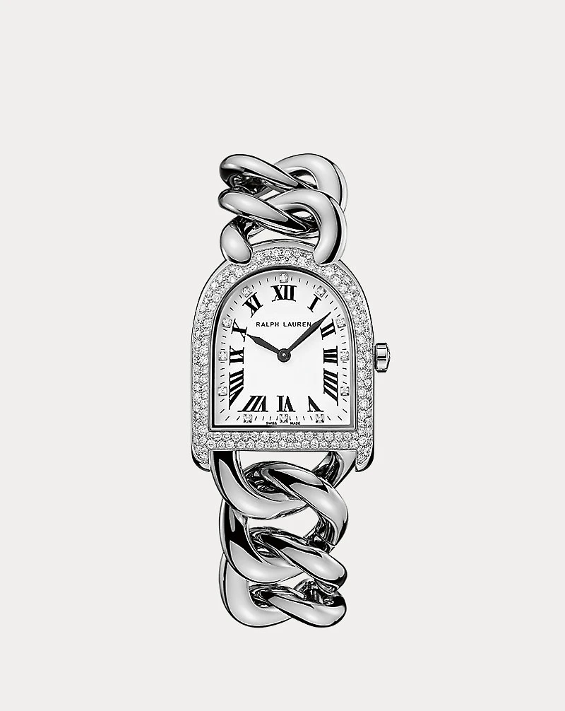 Petite-Link Steel With Diamonds