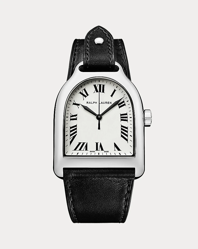 Stirrup Large Steel White Dial