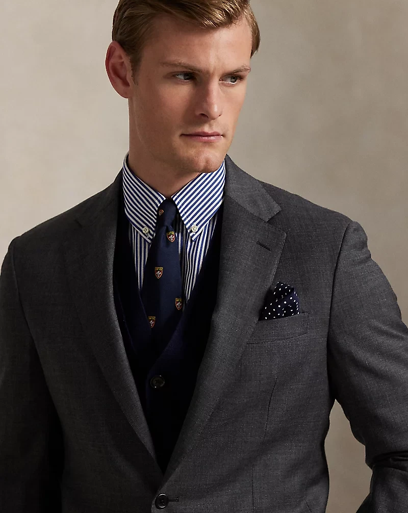 Polo Tailored Wool Sharkskin Suit
