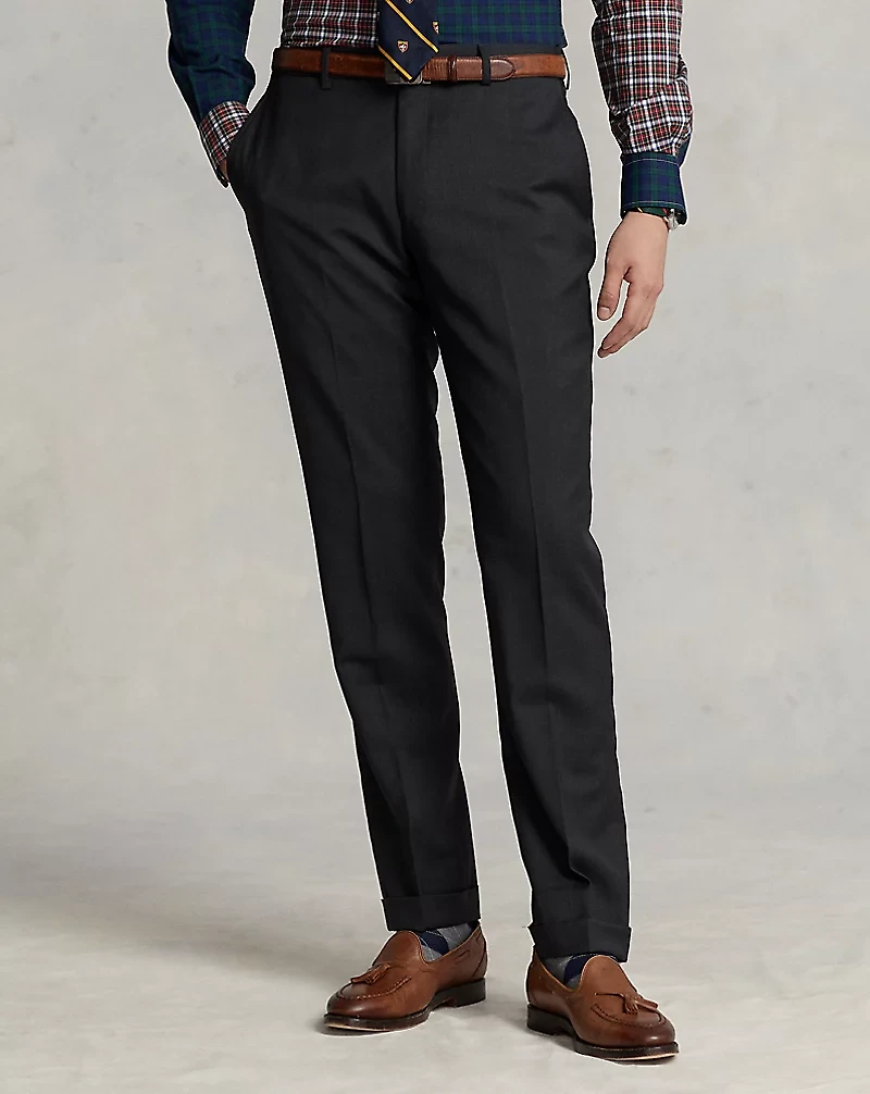 Slim Fit Wool Twill Trouser