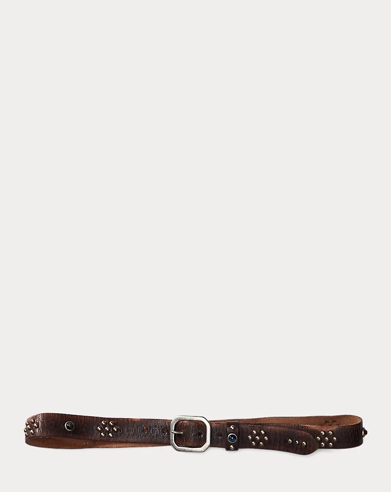 Studded Leather Belt