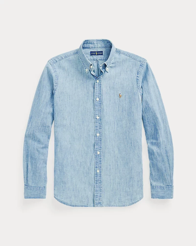 Classic Fit Indigo Chambray Shirt