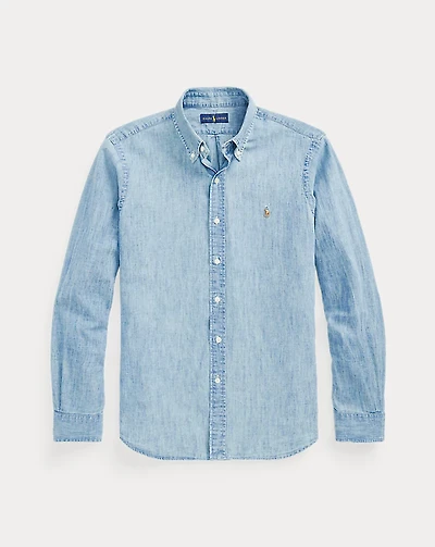 Classic Fit Indigo Chambray Shirt