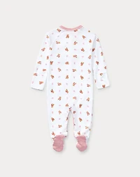 Polo Bear Cotton Footed Coverall