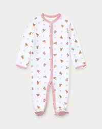 Polo Bear Cotton Footed Coverall