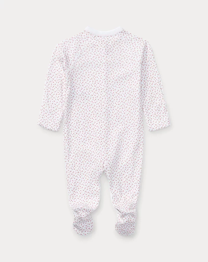 Floral Cotton Footed Coverall