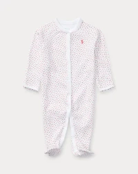 Floral Cotton Footed Coverall