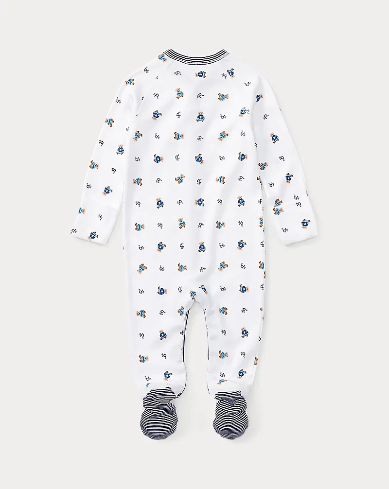 Polo Bear Cotton Footed Coverall
