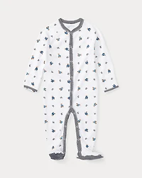 Polo Bear Cotton Footed Coverall