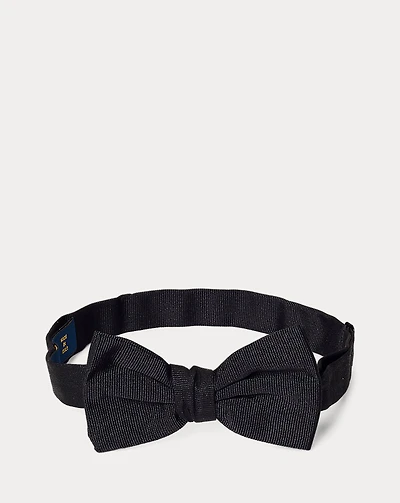 Pre-Tied Silk Grosgrain Bow Tie