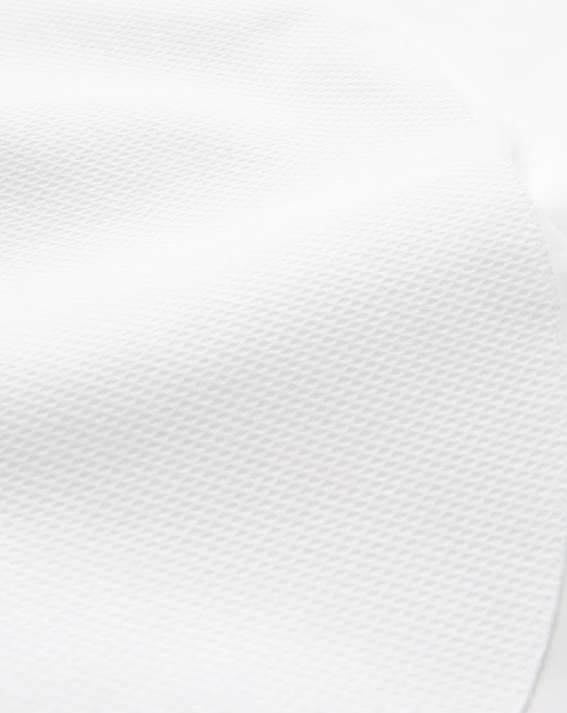 Piqué-Bib French Cuff Tuxedo Shirt