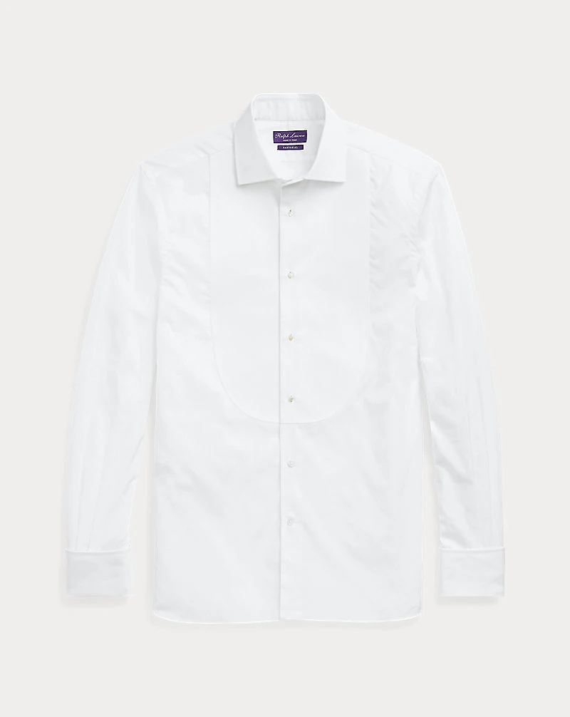 Piqué-Bib French Cuff Tuxedo Shirt
