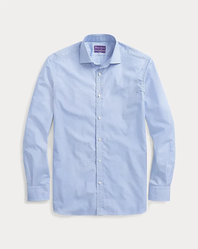Mini-Gingham Twill Shirt