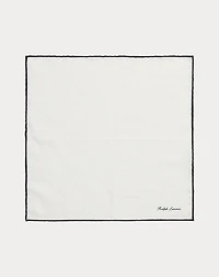 Tipped Linen Pocket Square