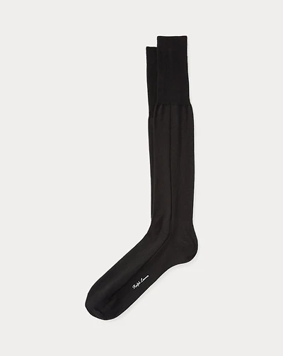 Cashmere-Silk Tuxedo Socks