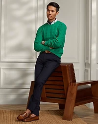 Straight Fit Washed Stretch Chino Pant