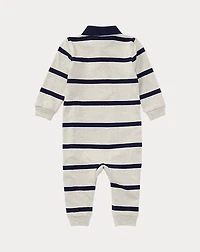 Striped Cotton Jersey Rugby Coverall