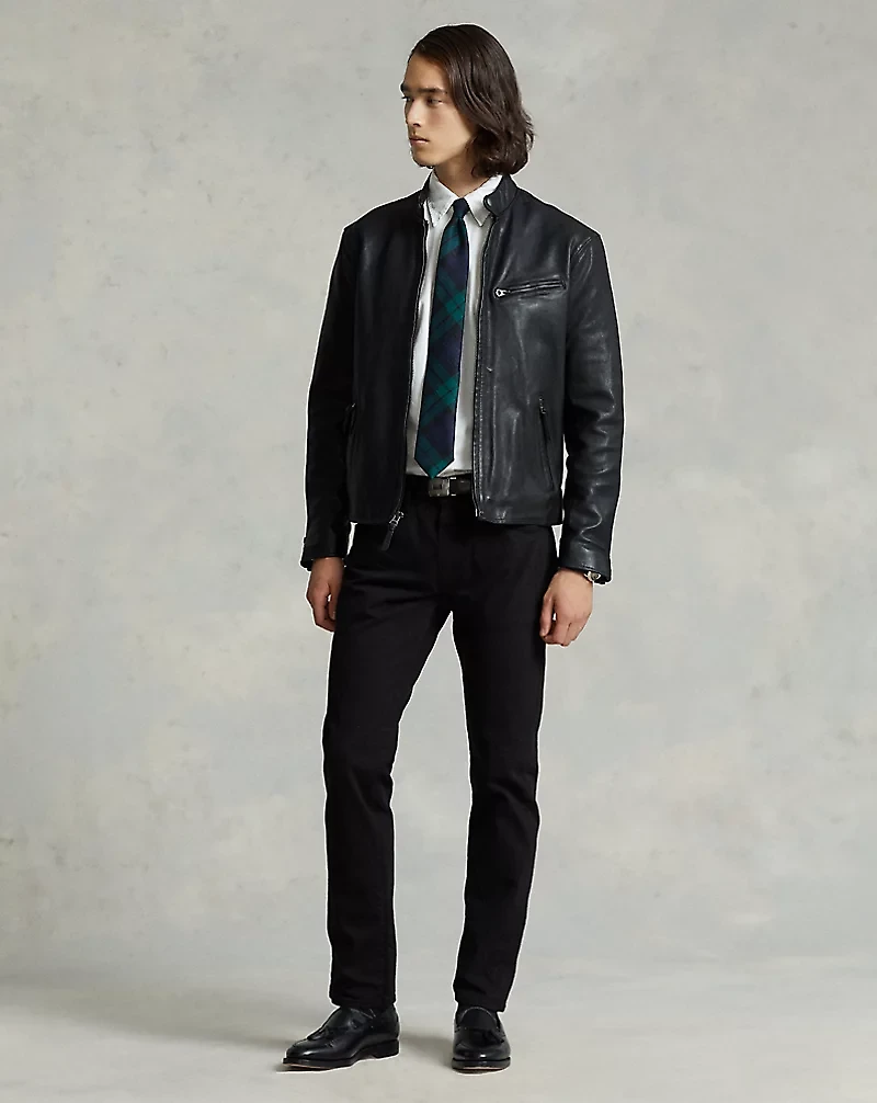Leather Café Racer Jacket