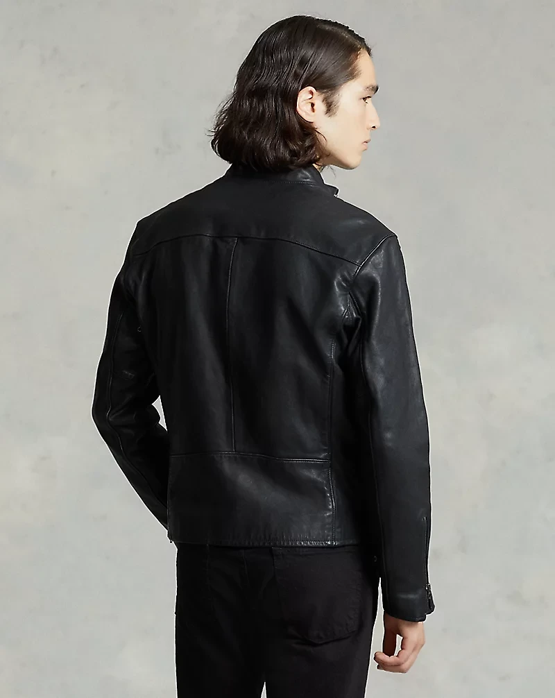 Leather Café Racer Jacket