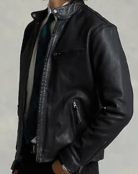 Leather Café Racer Jacket