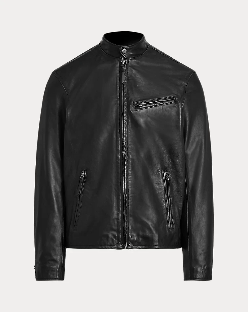 Leather Café Racer Jacket