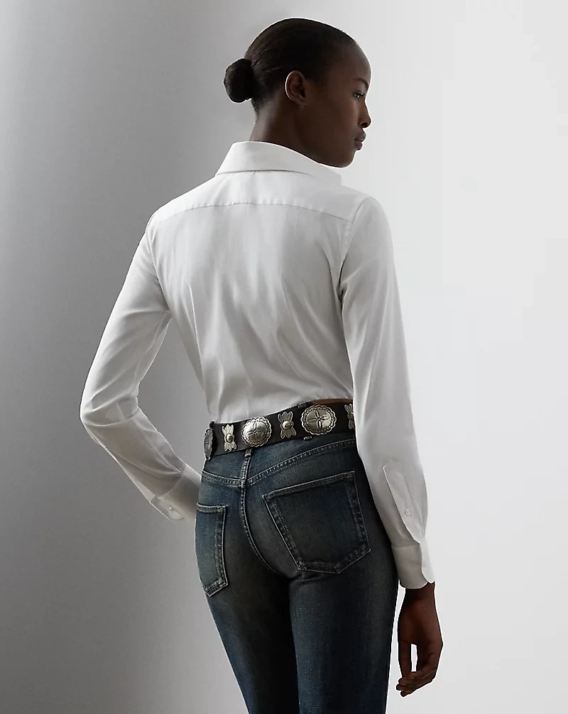 Charmain Slim Fit Stretch Poplin Shirt