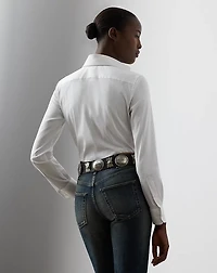 Charmain Slim Fit Stretch Poplin Shirt