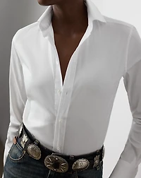 Charmain Slim Fit Stretch Poplin Shirt