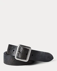 Hand-Burnished Leather Belt